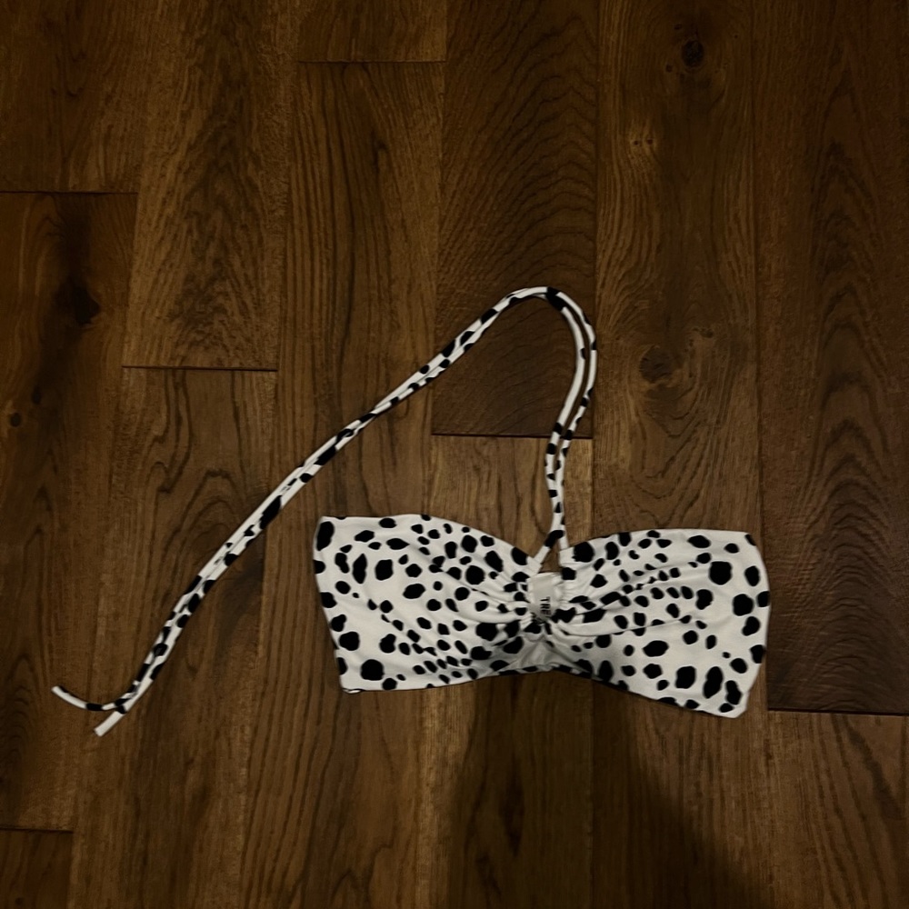 cropped bandeau halter top